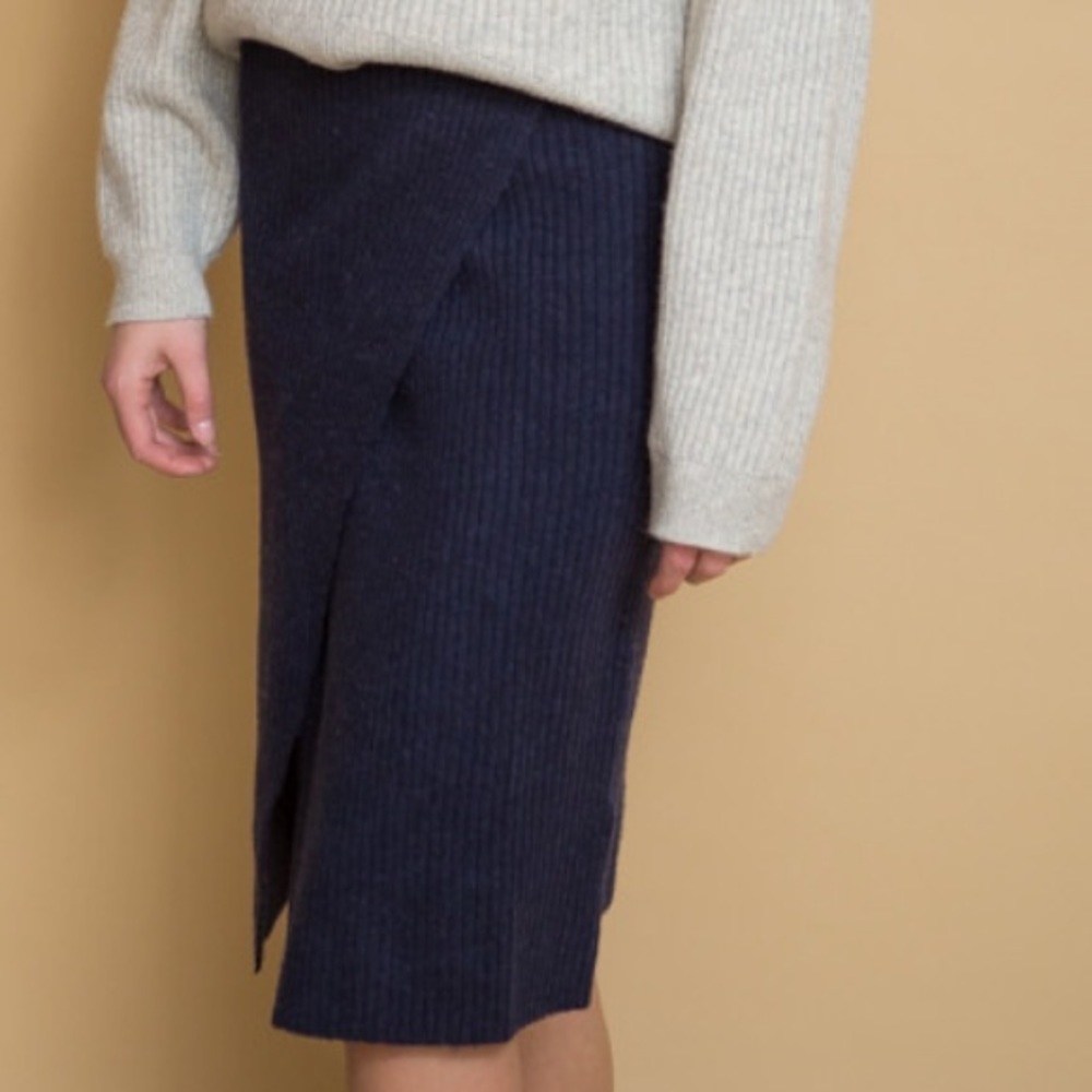 Just female corn knit skirt grey S